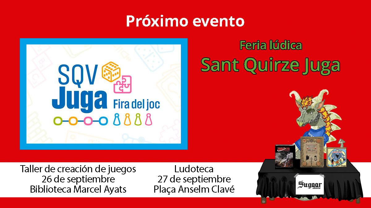 Cartel con Sugaar en la feria Sant Quirze Juga